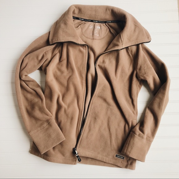 calvin klein fuzzy jacket
